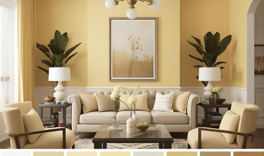 sunny yellow color palette