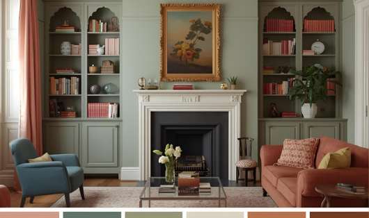 vintage florals color palettes